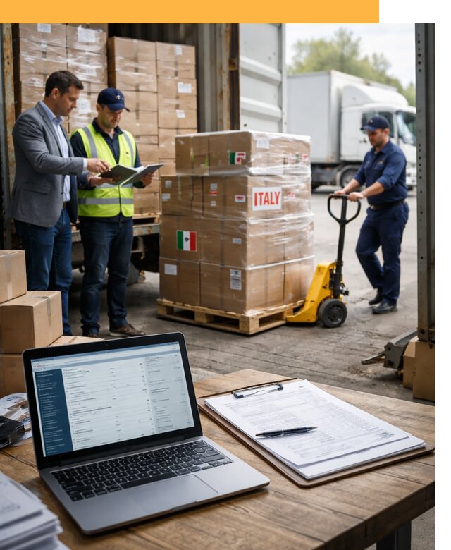 Доставка грузов из Италии: морские и авиаперевозки от 18592