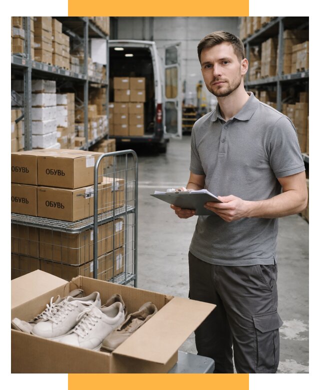 Доставка обуви из Китая и Турции от 4648 р. СетСервис-Лтр